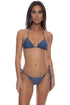 Luli Fama Luli Chic Seamless Wavy Ruched Back Brazilian Tie Side Bottom